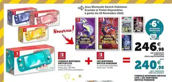 Hyper U Console nintendo switch lite + jeu nintendo switch pokémon offre