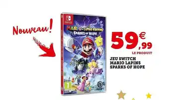 Hyper U Jeu switch mario lapins sparks of hope offre