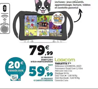Hyper U Tablette 7 offre