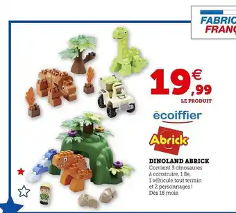 Hyper U Dinoland abrick écoiffier offre