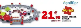 Hyper U Train vapeur abrick écoiffier offre