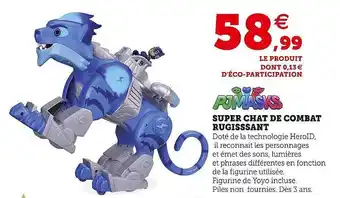 Hyper U Super chat de combat rugissant pjmasks offre