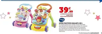 Hyper U Super trotteur parlant 2 en 1 vtech baby offre