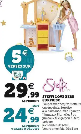 Hyper U Steffi love bébé surprise offre