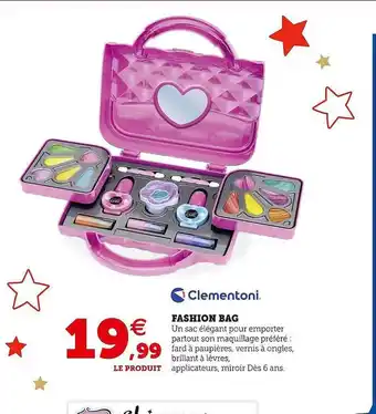 Hyper U Fashion bag clementoni offre