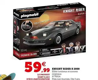 Hyper U Knight rider k 2000 playmobil offre