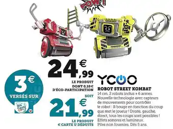 Hyper U Robot street kombat ycoo offre