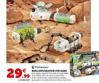 Hyper U Nasa exploration sur mars clementoni offre