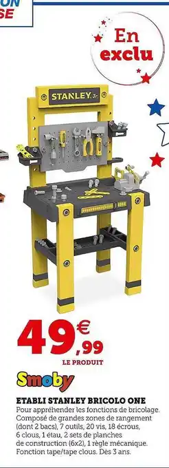 Ătabli stanley bricolo one smoby