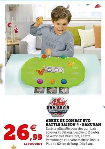 Hyper U Arène de combat evo battle saison 4 - bakugan offre