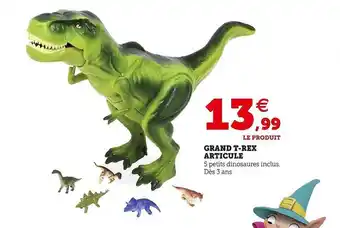 Hyper U Grand t-rex articule offre