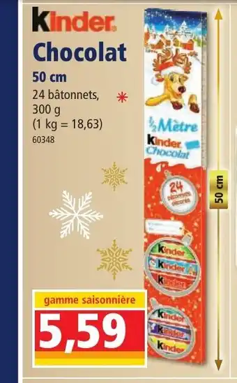 Norma Kinder Chocolat 50 cm offre