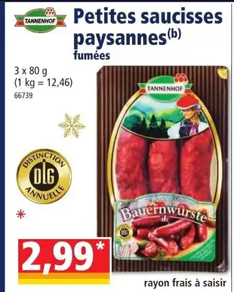 Norma Petit Saucisses Paysannes Fumées offre