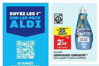 ALDI Adoucissant concentré cajoline offre