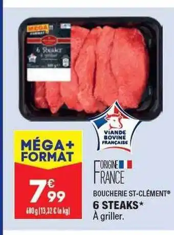 ALDI 6 steaks boucherie st-clément offre