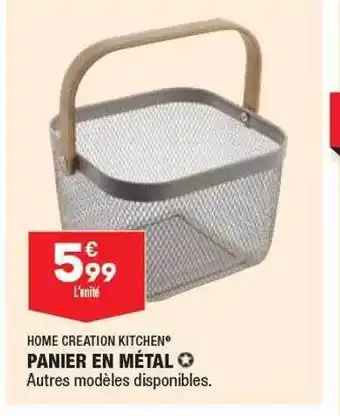 ALDI Panier en métal home création kitchen offre