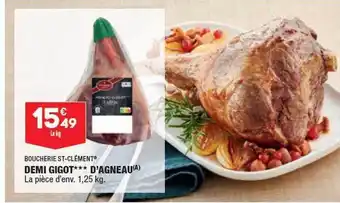 ALDI Demi gigot***d'agneau boucherie st-clément offre