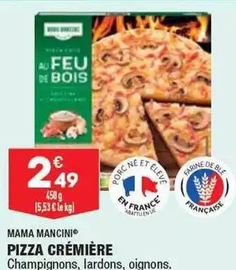 ALDI Pizza crémière mama mancini offre
