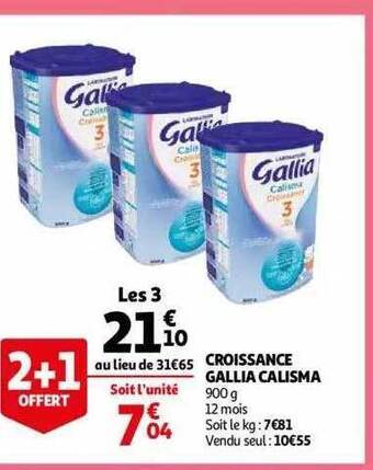 Auchan Croissance gallia calisma offre