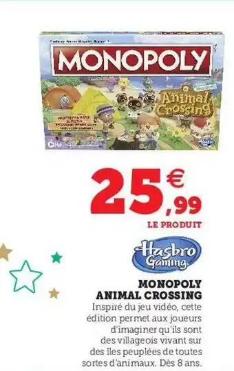 Monopoly animal crossing hasbro gaming
