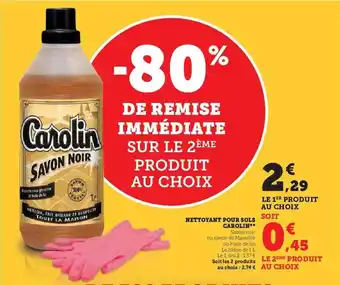 Nettoyant pour sols carolin
