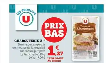 Hyper U Charcuterie u offre