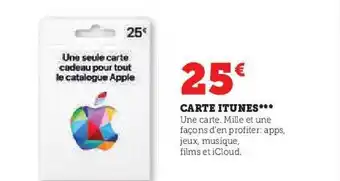 Hyper U Carte itunes offre