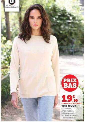 Hyper U Pull femme u collection offre