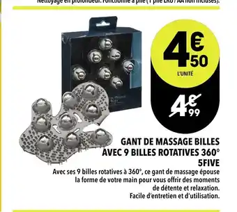 Supeco Gant de Massage Billes offre