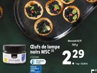 Œufs de Lompe Noirs MSC
