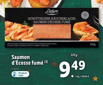 Lidl Saumon d'écose Fumé offre