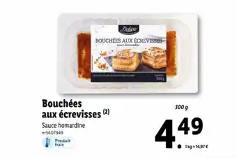 Lidl Bouchées Aux Écrevisses offre