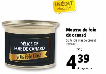 Lidl Mousse de Foie de Canard offre