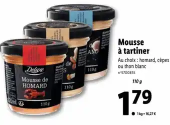 Lidl Mousse à Tartiner offre