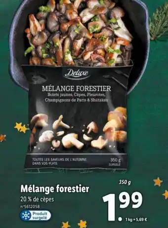 Lidl Mélange Forestier offre