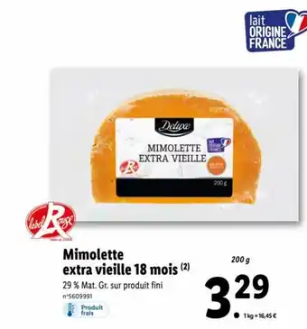 Mimolette Extra Vieille 18 Mois