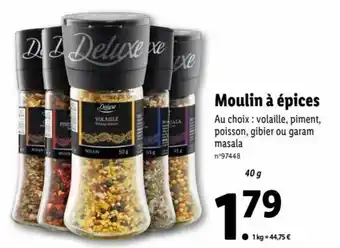 Lidl Moulin à épices offre