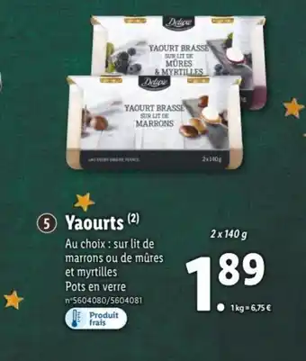 Lidl Yaourts offre