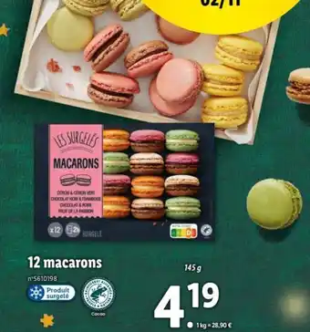 Lidl 12 Macarons offre