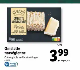 Lidl Omelette Norvégienne offre