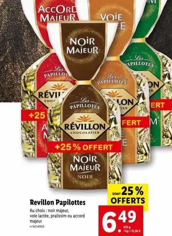 Lidl Revillon Papilottes offre