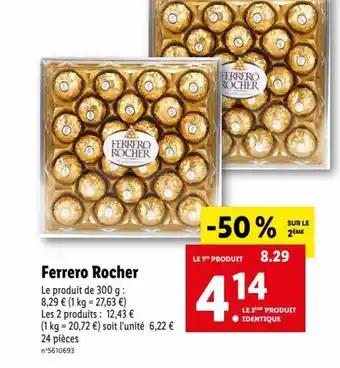 Lidl Ferrero Rocher offre