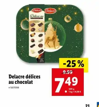 Lidl Delacre Délices au Chocolat offre