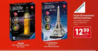 Puzzle 3D Monument BĂątiment Lumineux