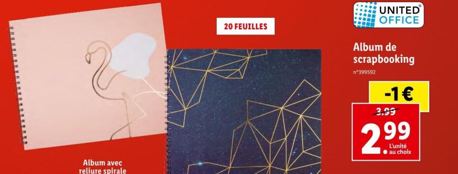 Promo Album de Scrapbooking chez Lidl