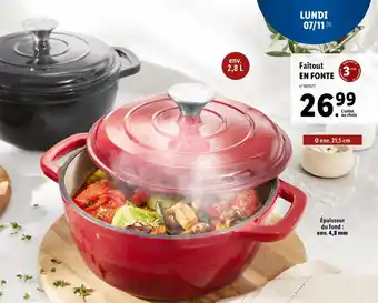 Lidl Faitout en Forte offre