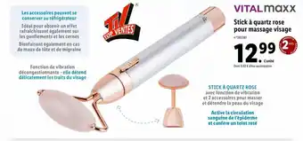 Lidl Stick à Quartz Rose Pour Massage Visage offre