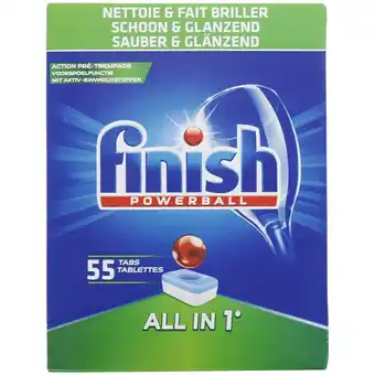 Action Tablettes pour lave-vaisselle Powerball Finish All-in-1 Regular offre
