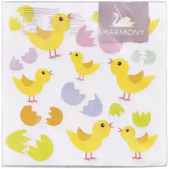 Action Serviettes de Pâques Harmony offre