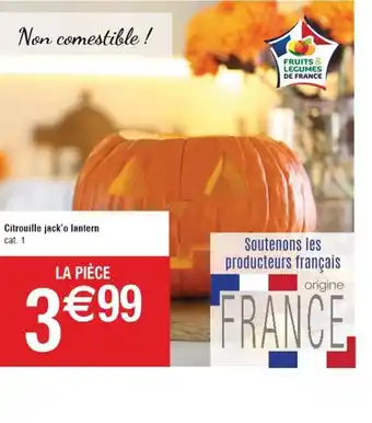 Cora x Carrefour Citrouille Jack o Lantern offre